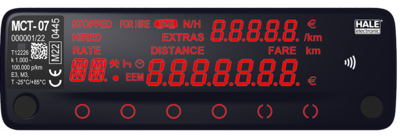 More information with HALE taximeter MCT-07!